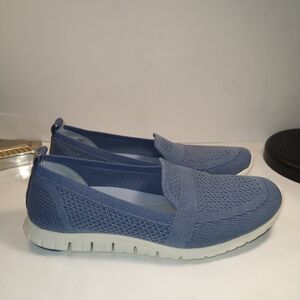Cole Haan Zerogrand Stitchlite Blue Slip On Loafers Women's sz 8.5B